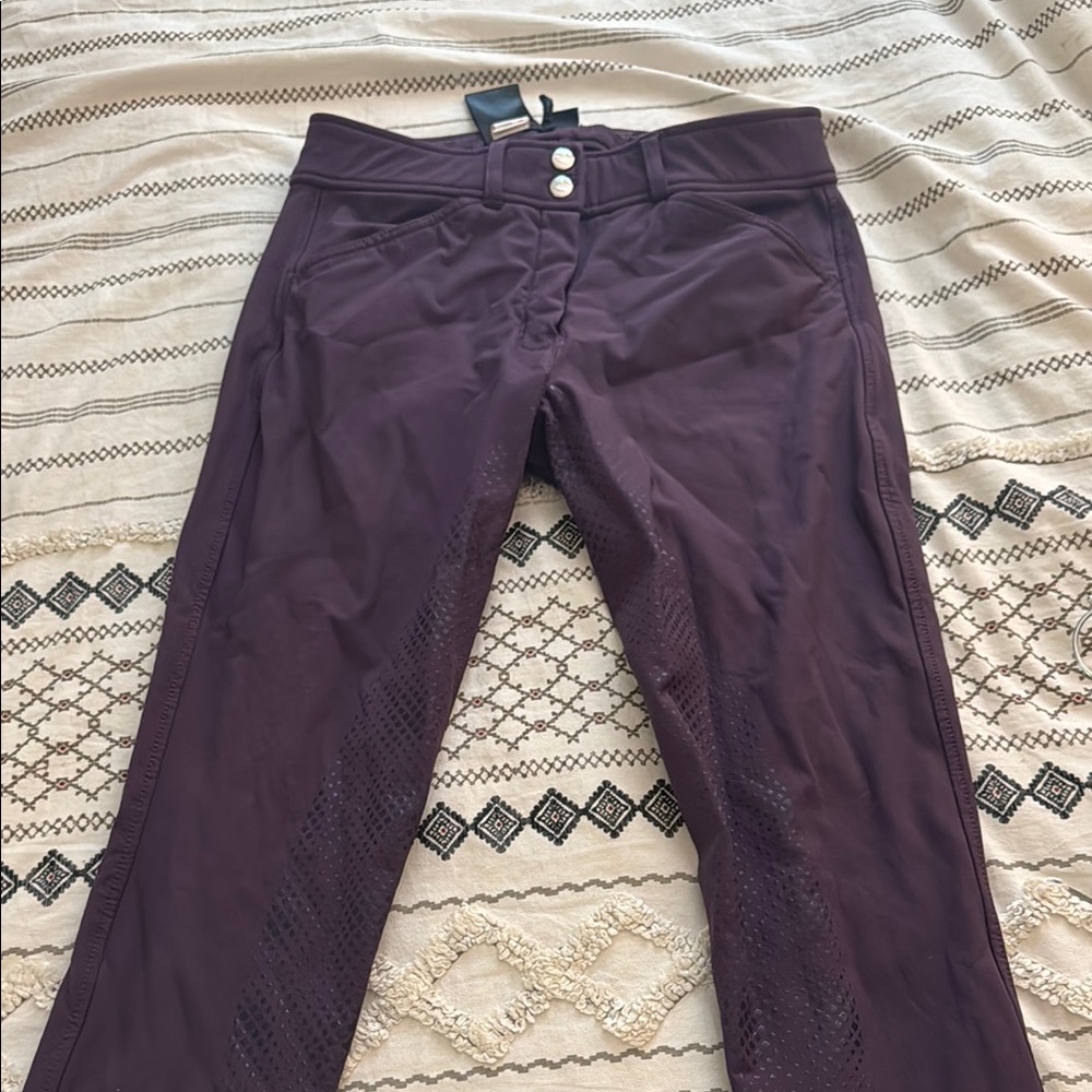 Women's Full Seat Purple Horze Breeches (26)